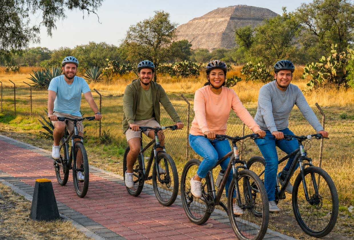 Tour en bicicleta por la zona arqueológica